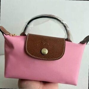 Longchamp Mini Le Pliage Pink Pouch | Stylish & Brand New✨